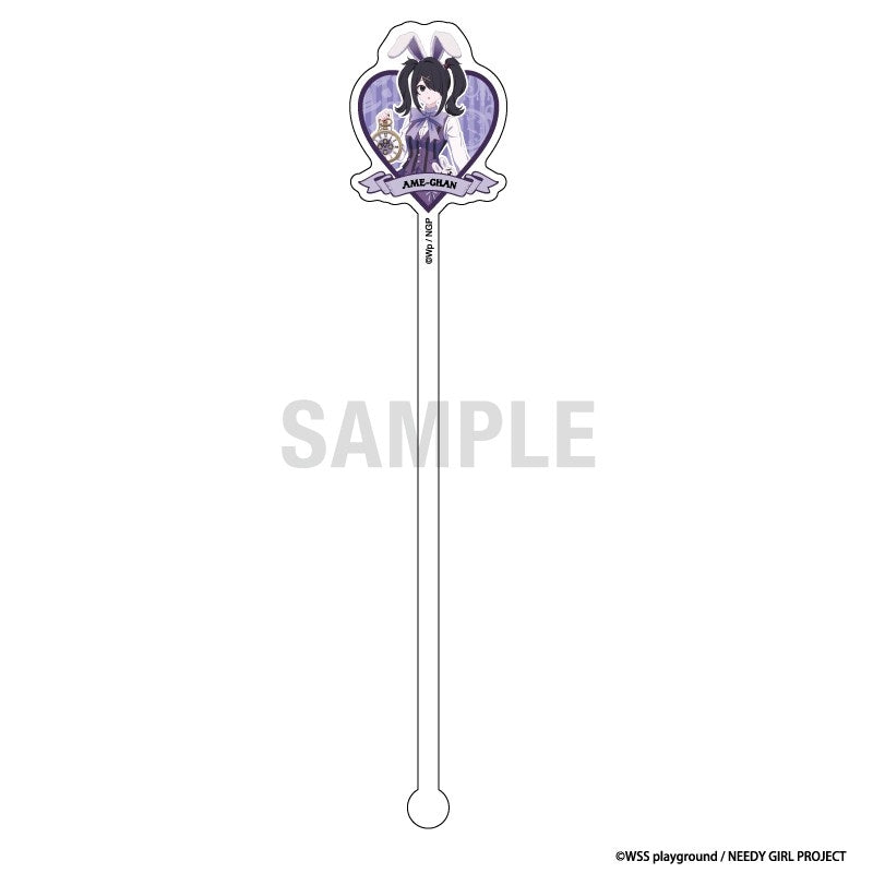 (Goods - Other) NEEDY GIRL OVERDOSE Acrylic Muddler Ame-chan White Rabbit ver