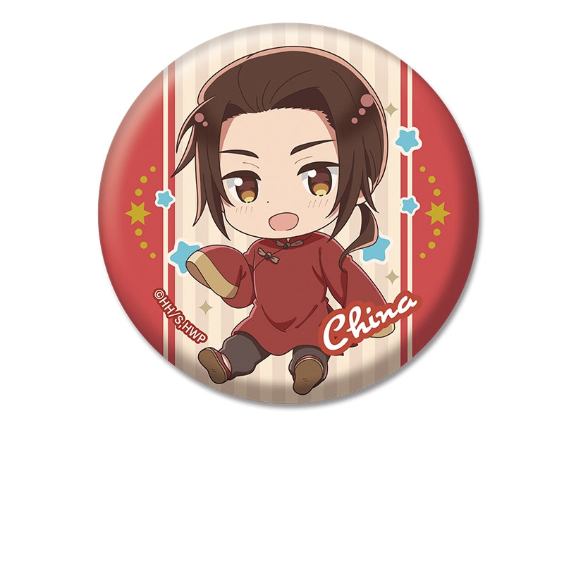 (Goods - Badge) Hetalia World★Stars Petanko Button Badge China