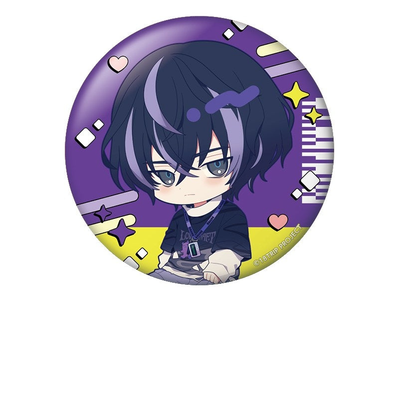 (Goods - Badge) 18TRIP PetankoButton Badge Kiroku Kinugawa