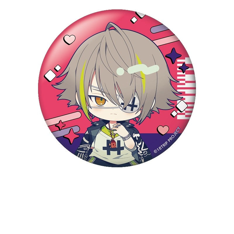 (Goods - Badge) 18TRIP PetankoButton Badge RYUI SHIRAMITSU