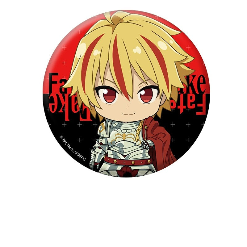 (Goods - Badge) Fate/strange Fake Petanko Button Badge Saber