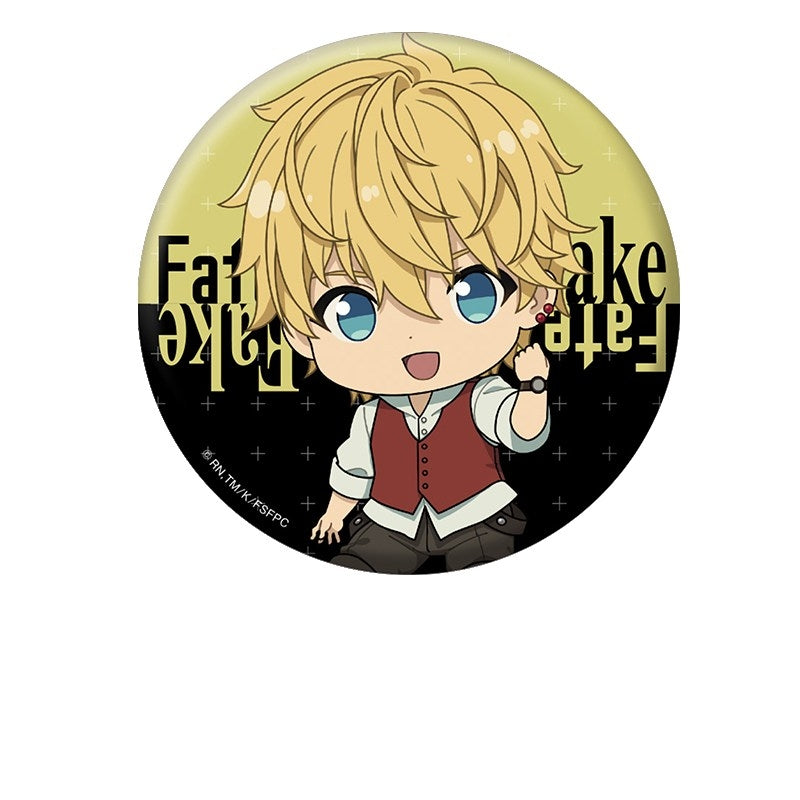 (Goods - Badge) Fate/strange Fake Petanko Button Badge Flat Escardos