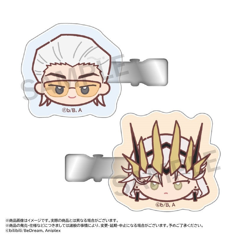 (Goods - Hairclip ) Anime TO BE HERO X Yuru Colle Face Hairclip Set A