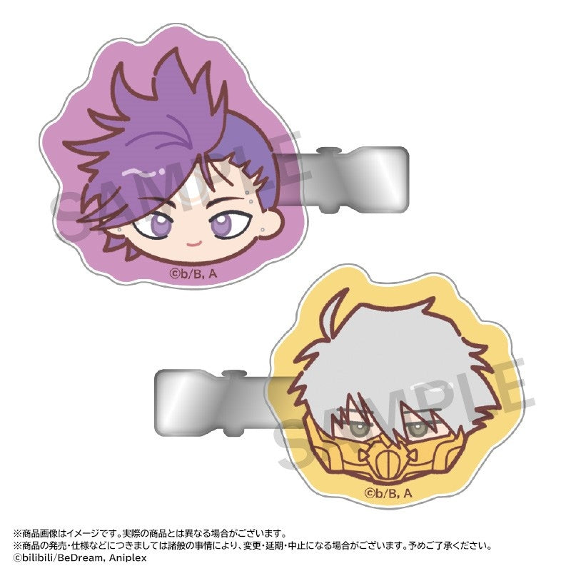 (Goods - Hairclip ) Anime TO BE HERO X Yuru Colle Face Hairclip Set B