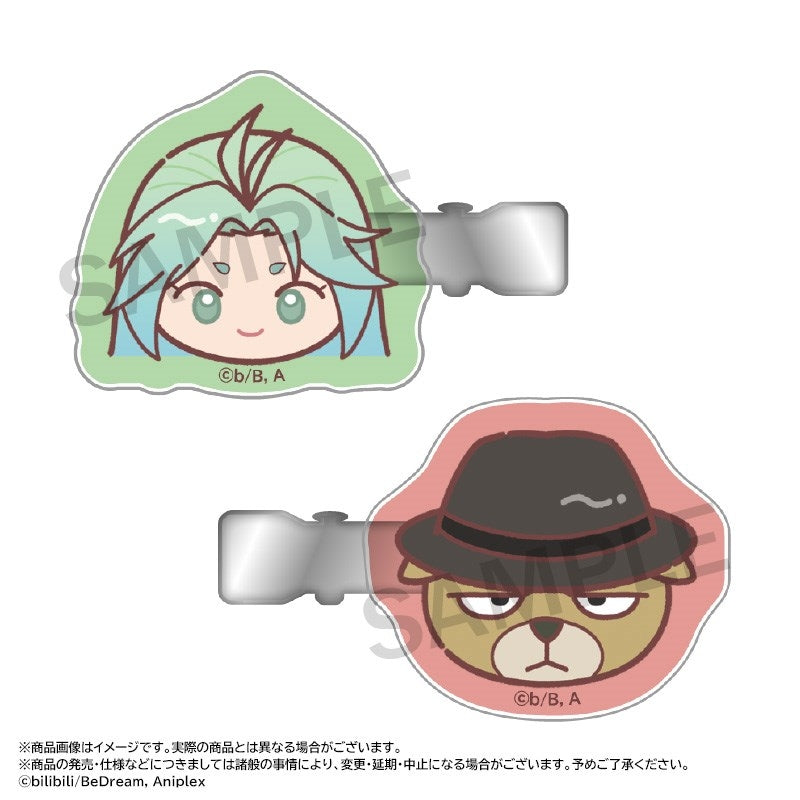 (Goods - Hairclip ) Anime TO BE HERO X Yuru Colle Face Hairclip Set D