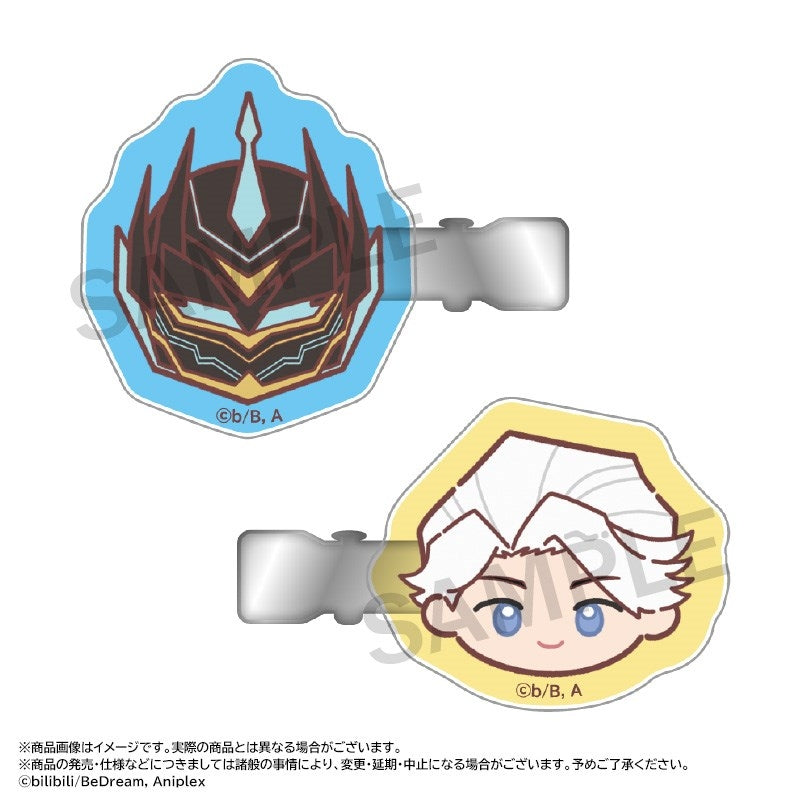 (Goods - Hairclip ) Anime TO BE HERO X Yuru Colle Face Hairclip Set E