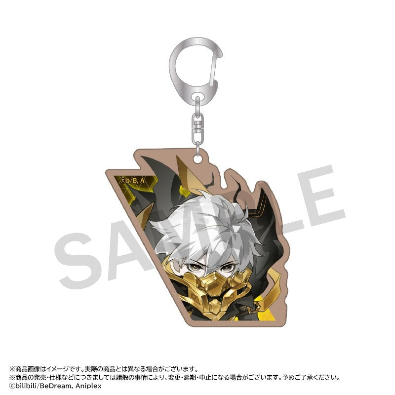 (Goods - Keychain) Anime TO BE HERO X Wooden Keychain 4. Ghostblade