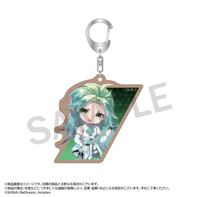 (Goods - Keychain) Anime TO BE HERO X Wooden Keychain 7. Lucky Cyan