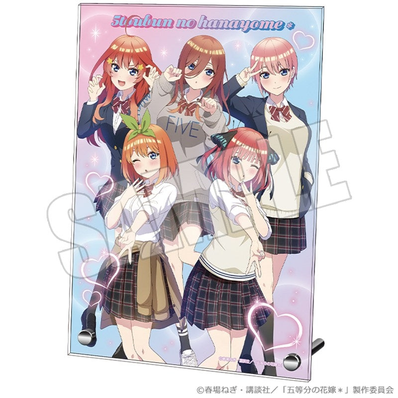 (Goods - Ornament) The Quintessential Quintuplets* Acrylic Plate - Trick or Heart A