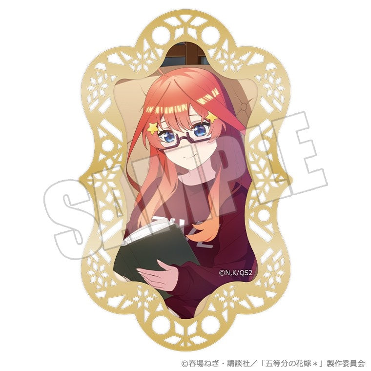 (Goods - Bookmark) The Quintessential Quintuplets* Metal Bookmark - Silent Time by the Fireplace Itsuki