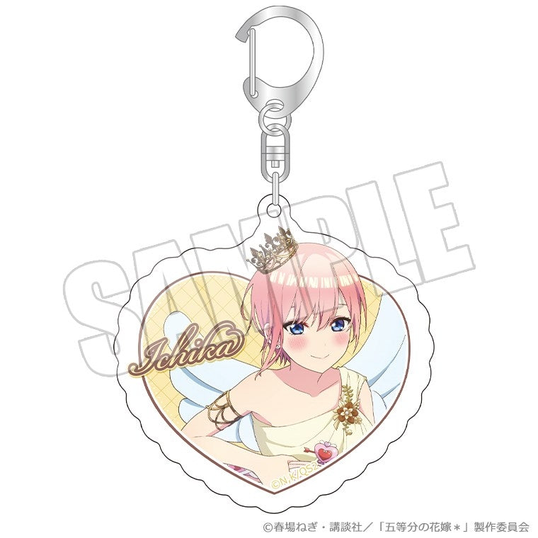(Goods - Keychain) The Quintessential Quintuplets* Heart-Shaped Acrylic Keychain - Valentine Bullet Ichika