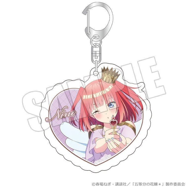 (Goods - Keychain) The Quintessential Quintuplets* Heart-Shaped Acrylic Keychain - Valentine Bullet Nino