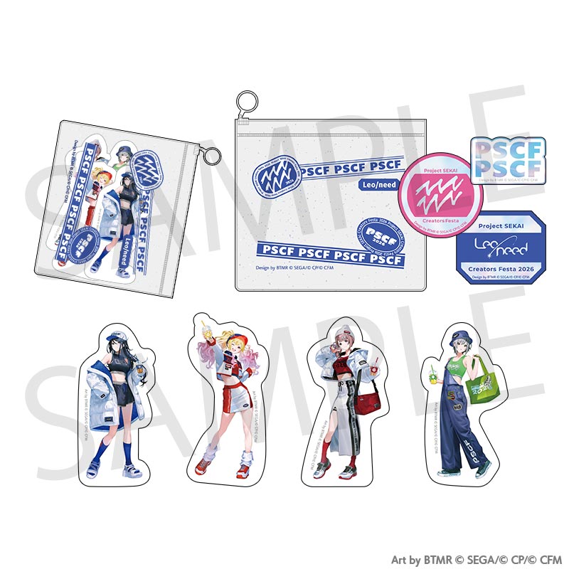 (Goods - Sticker) Hatsune Miku: Colorful Stage! Creators Festa 2026 Sticker Set w/Pouch [Leo/need]