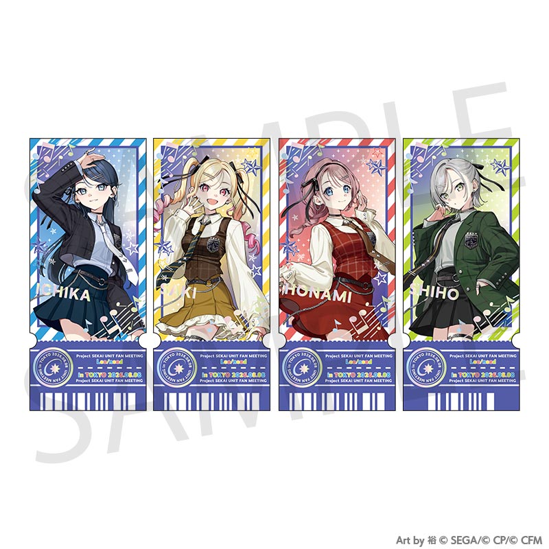 (Goods - Card) Hatsune Miku: Colorful Stage! Project SEKAI Unit Fan Meeting Ticket Style Card Set [Leo/need]