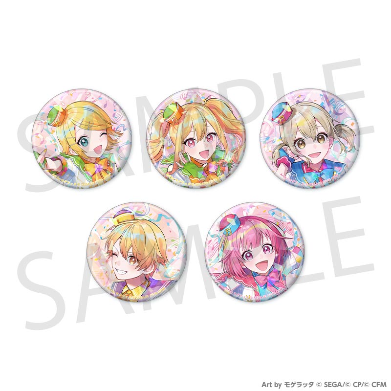 (Goods - Badge) Hatsune Miku: Colorful Stage! CONNECT LIVE GO Hoppin' Parade Holographic Button Badge Set B