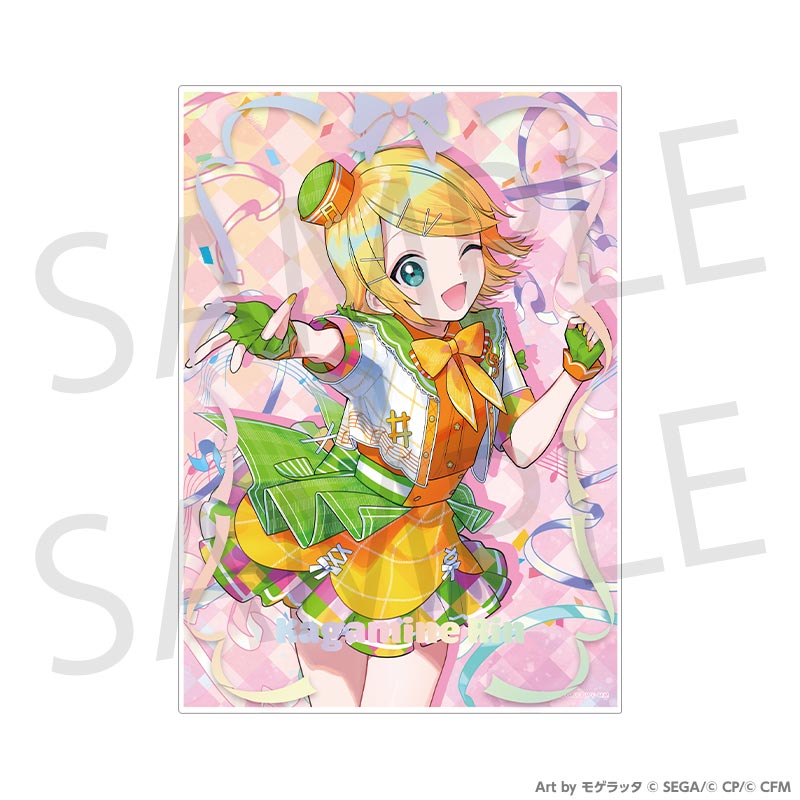 (Goods - Board) Hatsune Miku: Colorful Stage! CONNECT LIVE GO Hoppin' Parade Visual Art w/Clear Case Kagamine Rin