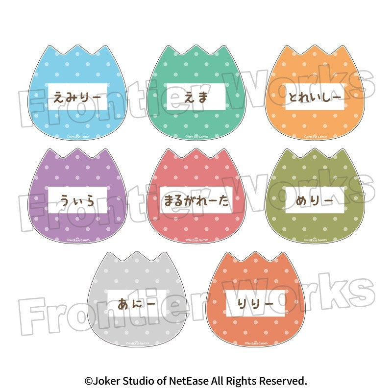 [※Blind](1BOX=8)(Goods - Badge) Identity V Kindergarten Trading Name Acrylic Badge Tulip Group