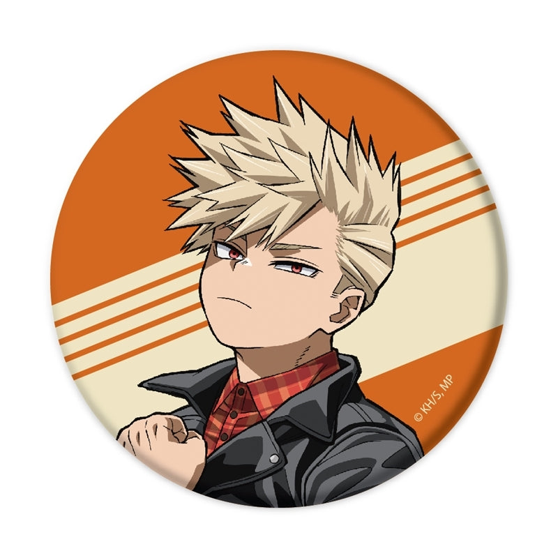 (1BOX=10)(Goods - Badge) My Hero Academia Trading Mat Button Badge American Retro Ver. 10 Types Total