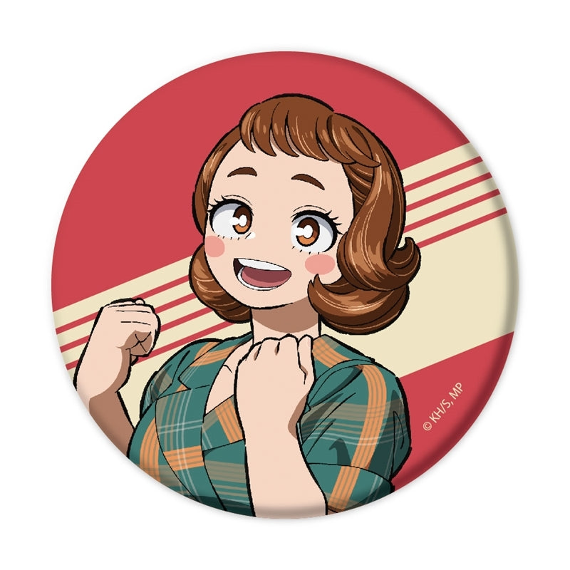 (1BOX=10)(Goods - Badge) My Hero Academia Trading Mat Button Badge American Retro Ver. 10 Types Total