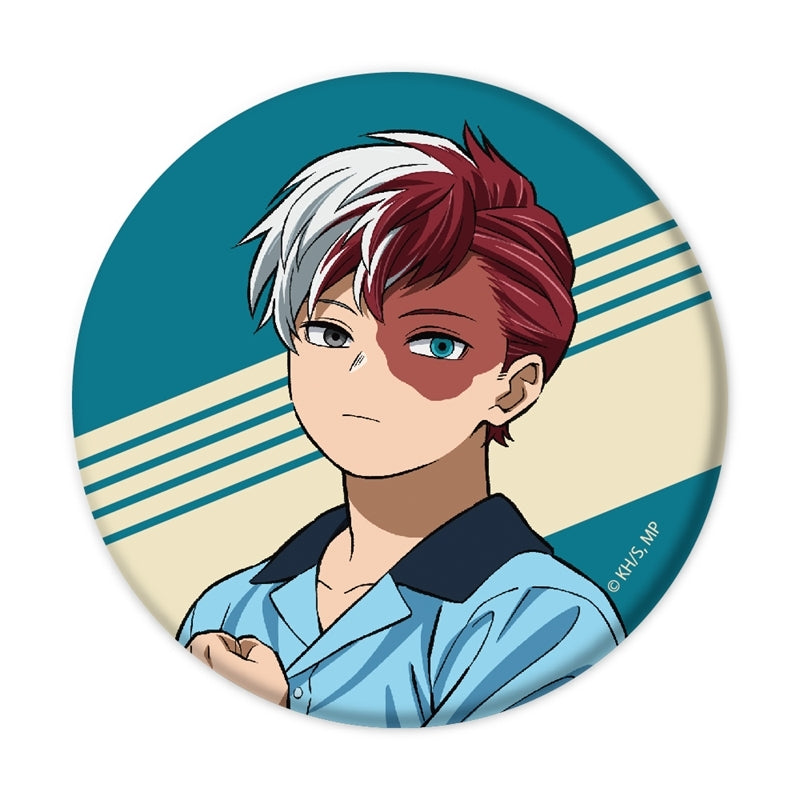 (1BOX=10)(Goods - Badge) My Hero Academia Trading Mat Button Badge American Retro Ver. 10 Types Total