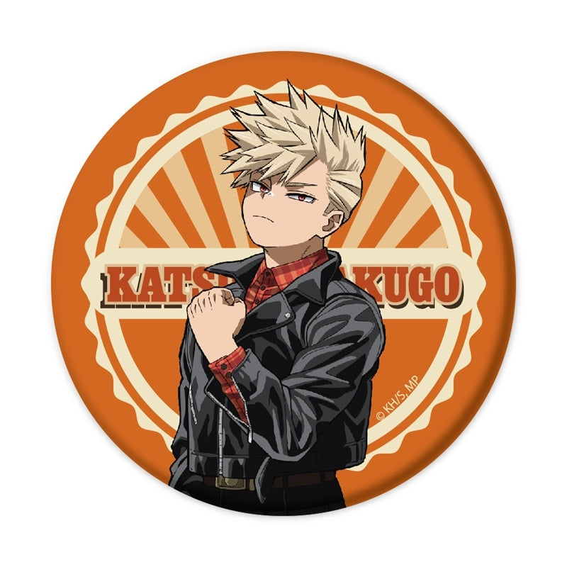 (1BOX=10)(Goods - Badge) My Hero Academia Trading Mat Button Badge American Retro Ver. 10 Types Total