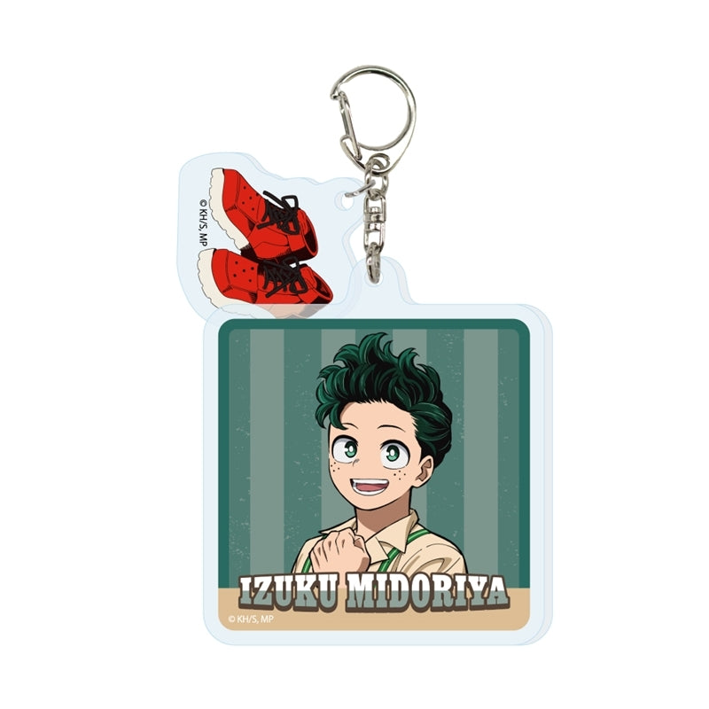 (Goods - Keychain) My Hero Academia 2-Part Acrylic Keychain Izuku Midoriya American Retro Ver.