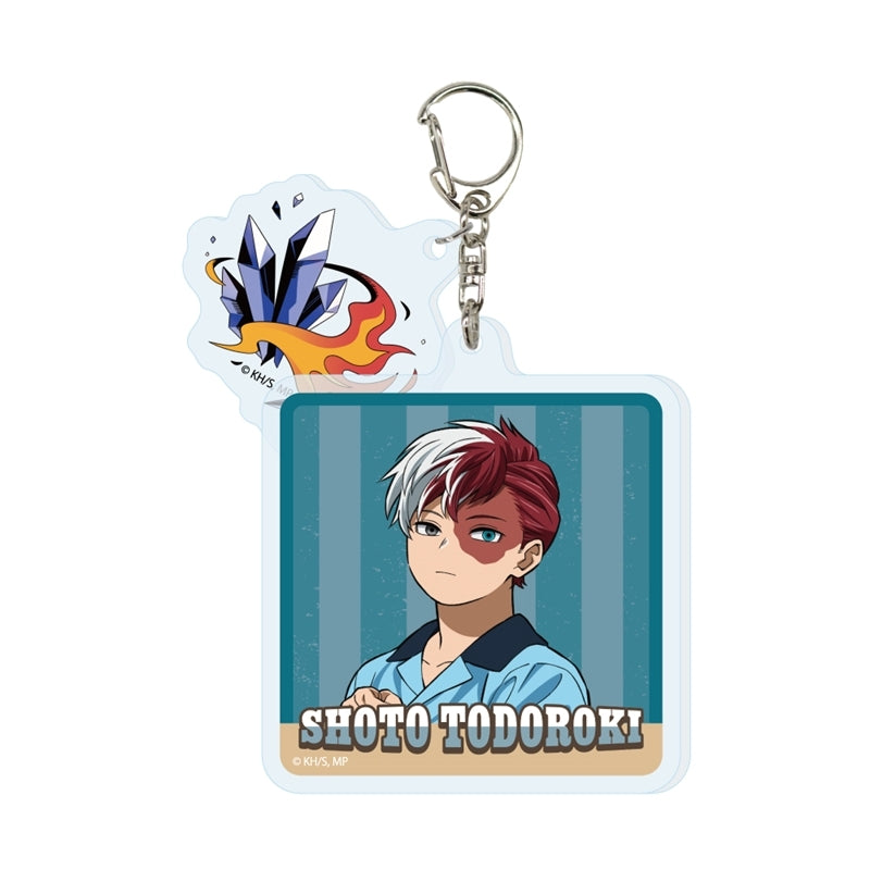 (Goods - Keychain) My Hero Academia 2-Part Acrylic Keychain Shoto Todoroki American Retro Ver.
