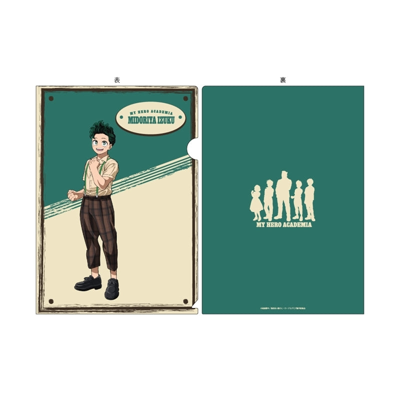 (Goods - Clear File) My Hero Academia A4 Clear File American Retro Ver. Izuku Midoriya