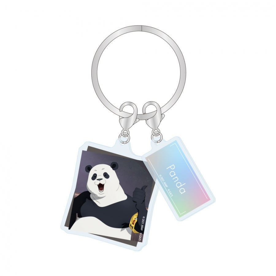 (Goods - Key Chain) Jujutsu Kaisen 0: The Movie 2-Piece Acrylic Key Chain Class Photo Panda