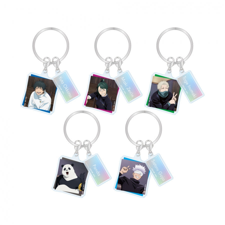 (Goods - Key Chain) Jujutsu Kaisen 0: The Movie 2-Piece Acrylic Key Chain Class Photo Panda