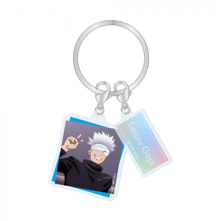 (Goods - Key Chain) Jujutsu Kaisen 0: The Movie 2-Piece Acrylic Key Chain Class Photo Satoru Gojo