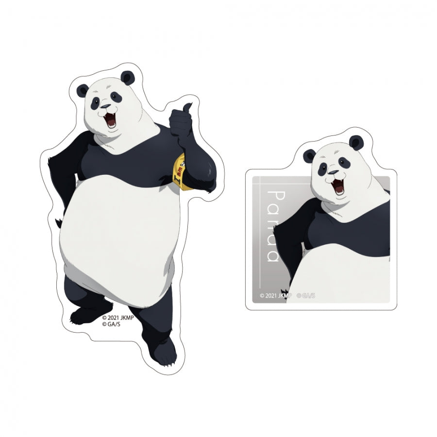 (Goods - Sticker) Jujutsu Kaisen 0: The Movie Sticker Set of 2 Class Photo Panda