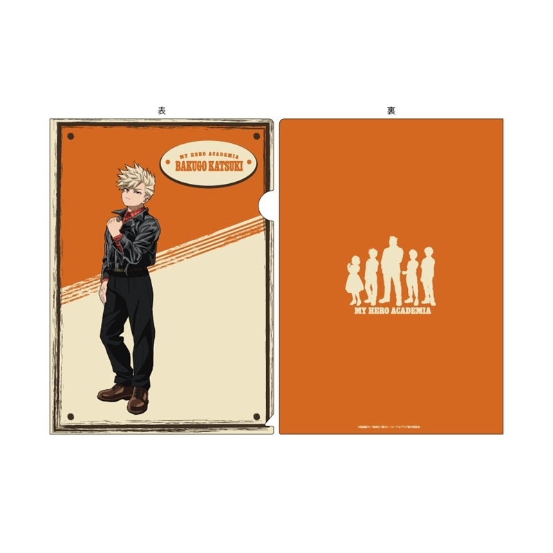 (Goods - Clear File) My Hero Academia A4 Clear File American Retro Ver. Katsuki Bakugo