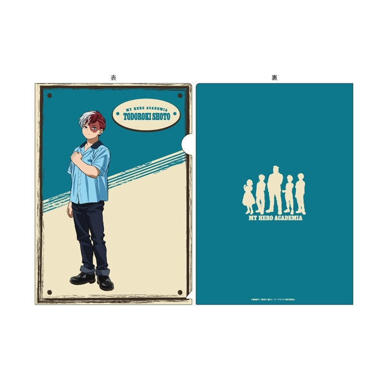 (Goods - Clear File) My Hero Academia A4 Clear File American Retro Ver. Shoto Todoroki