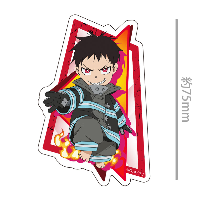 (Goods - Sticker) TV Anime Fire Force Season 3 Die-cut Sticker Shinra Kusakabe Chibi