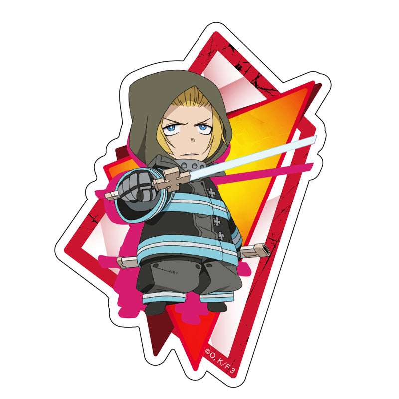 (Goods - Sticker) TV Anime Fire Force Season 3 Die-cut Sticker Arthur Boyle Chibi