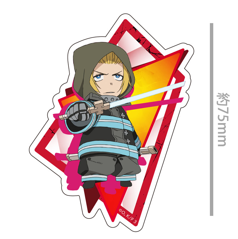 (Goods - Sticker) TV Anime Fire Force Season 3 Die-cut Sticker Arthur Boyle Chibi