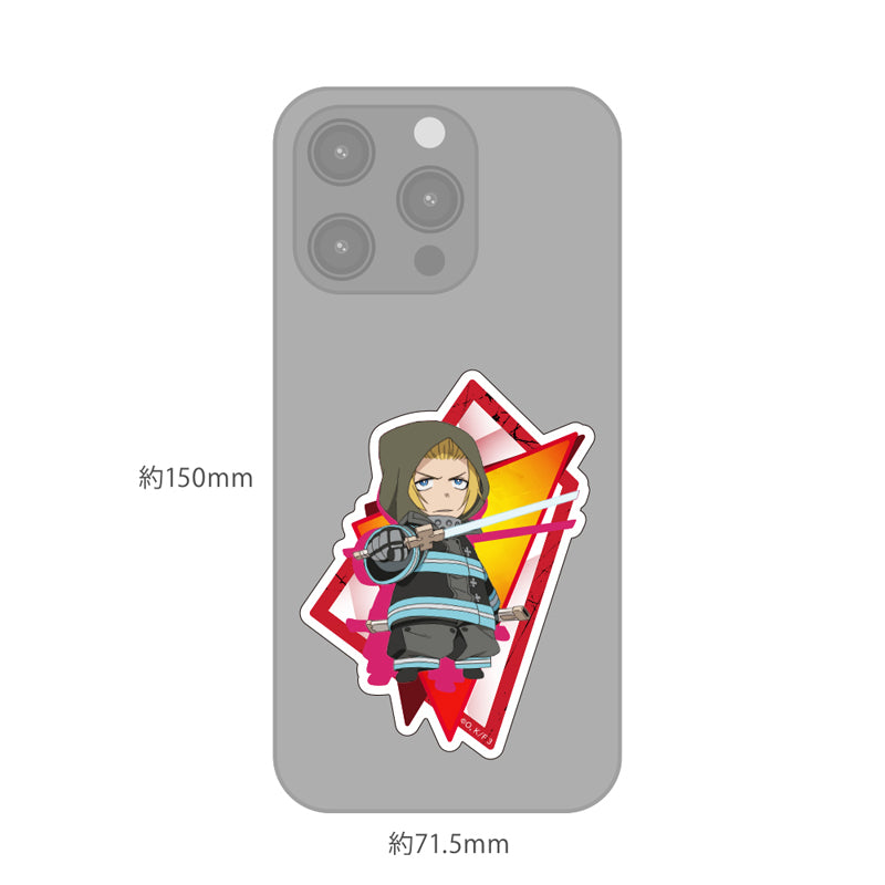 (Goods - Sticker) TV Anime Fire Force Season 3 Die-cut Sticker Arthur Boyle Chibi