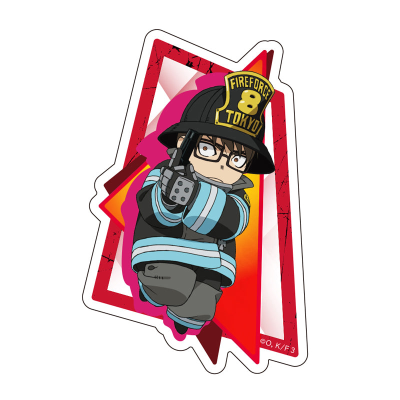 (Goods - Sticker) TV Anime Fire Force Season 3 Die-cut Sticker Takehisa Hinawa Chibi