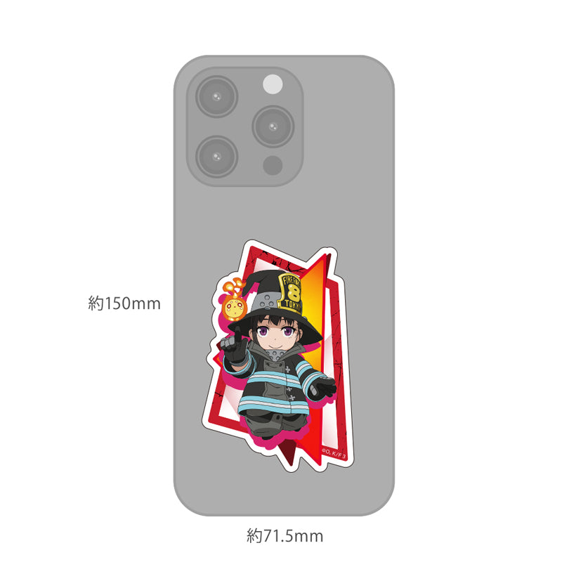 (Goods - Sticker) TV Anime Fire Force Season 3 Die-cut Sticker Maki Oze Chibi