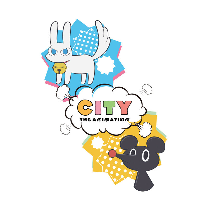 (Goods - Shirt) CITY THE ANIMATION T-shirt A (Pink)