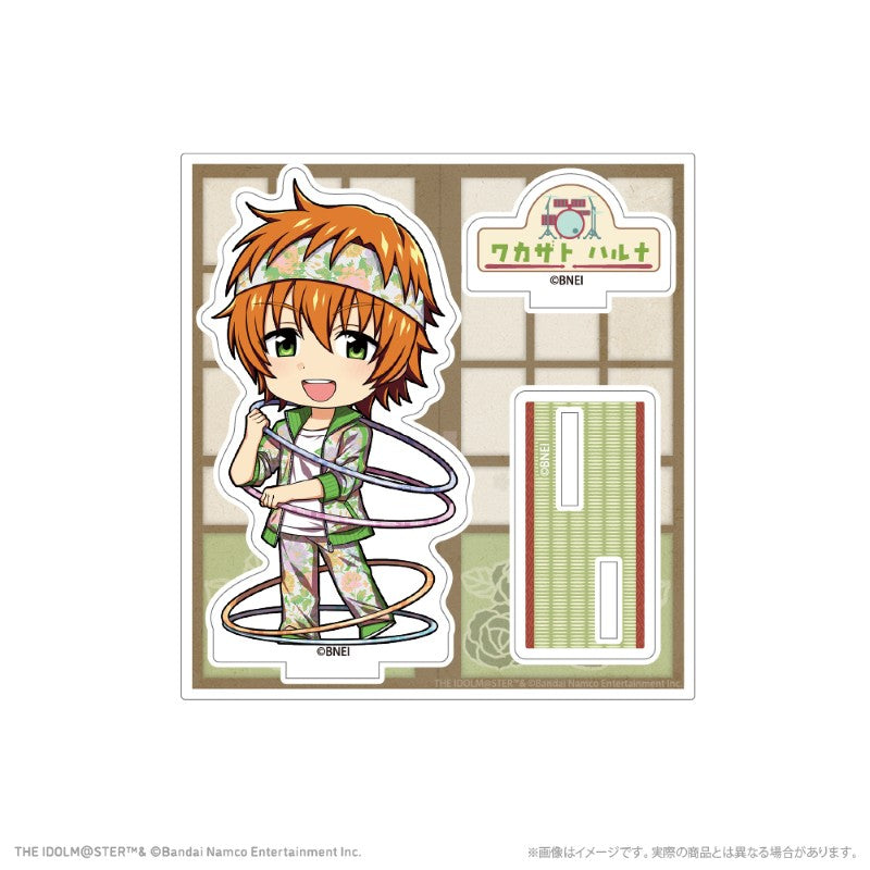 (Goods - Acrylic Stand) THE IDOLM@STER SideM Chibi Acrylic Stand Haruna Wakazato Retrose Party ver.