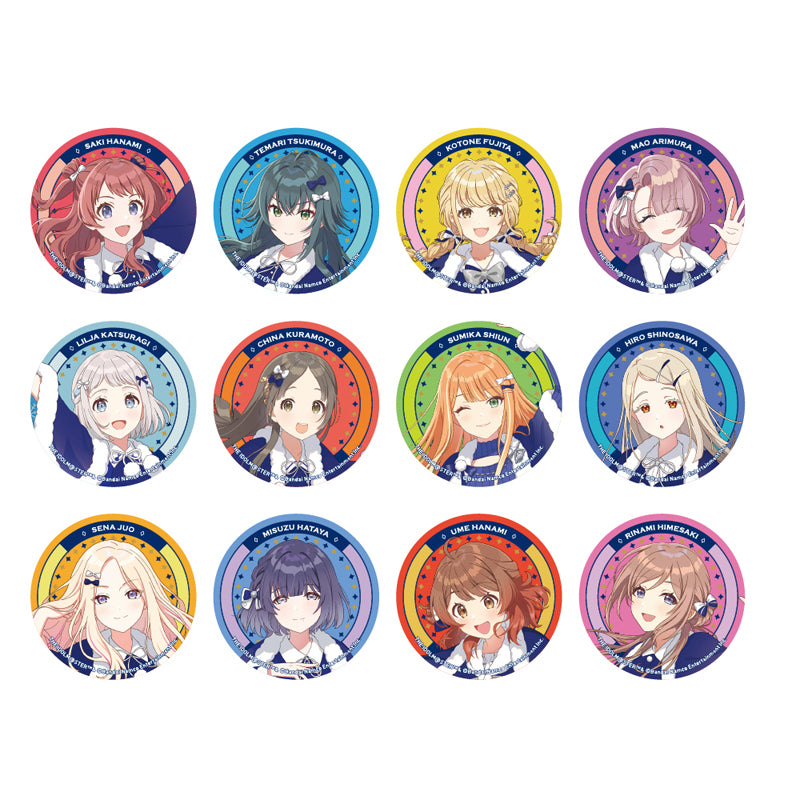 (1BOX=12)(Goods - Badge) Gakuen iDOLM@STER Exclusive Art Button Badge Hatsuboshi Paradise ver.