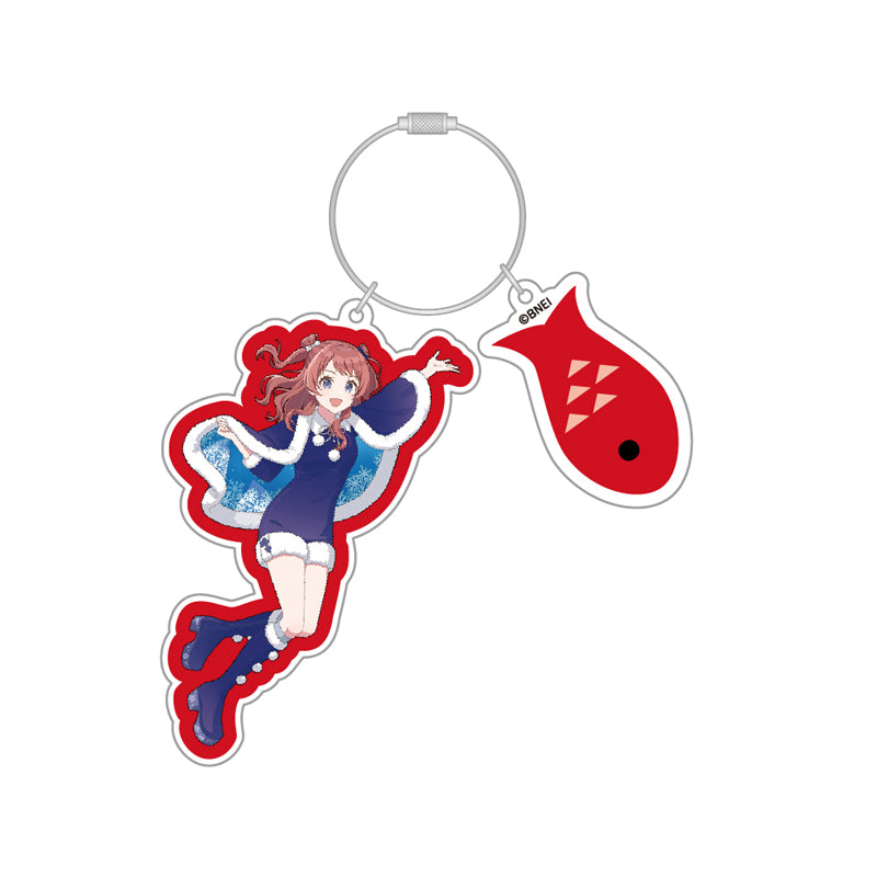 (Goods - Keychain) Gakuen iDOLM@STER Acrylic Keychain Saki Hanami Hatsuboshi Paradise ver.