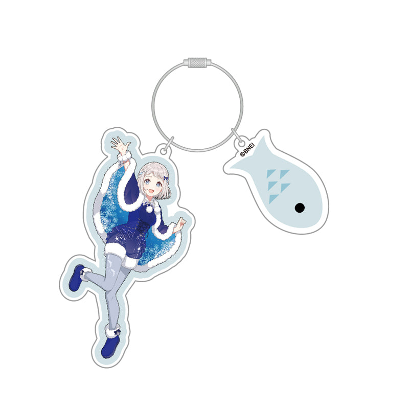 (Goods - Keychain) Gakuen iDOLM@STER Acrylic Keychain Lilja Katsuragi Hatsuboshi Paradise ver.