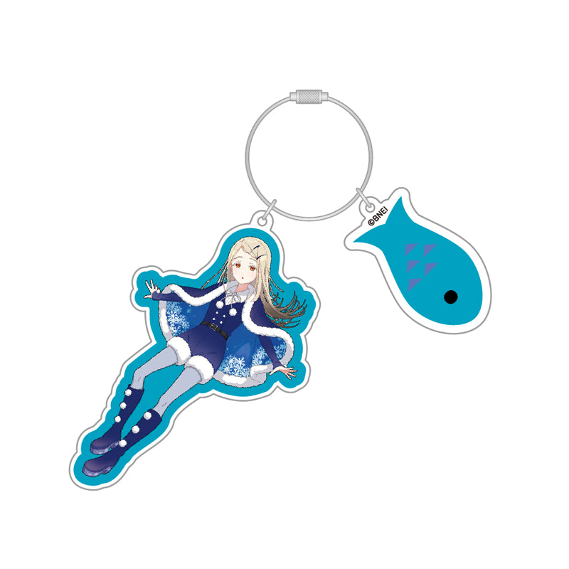(Goods - Keychain) Gakuen iDOLM@STER Acrylic Keychain Hiro Shinosawa Hatsuboshi Paradise ver.