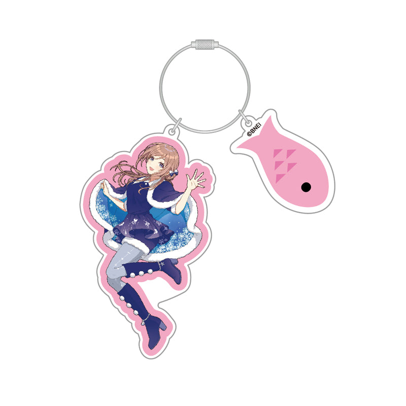 (Goods - Keychain) Gakuen iDOLM@STER Acrylic Keychain Rinami Himesaki Hatsuboshi Paradise ver.