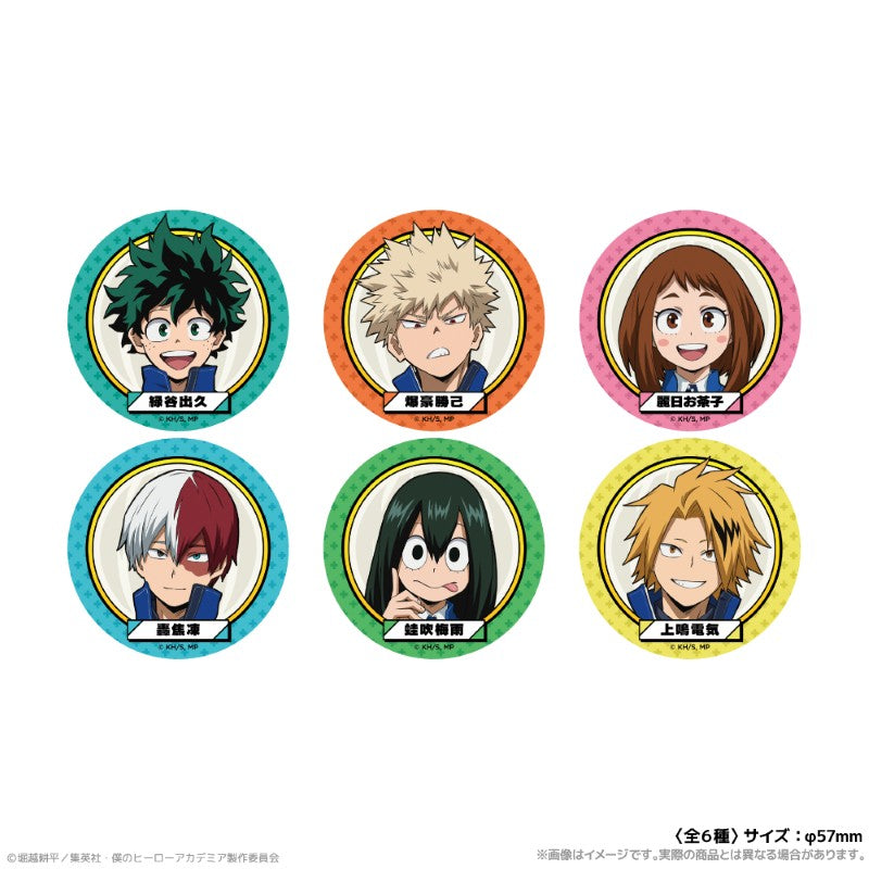 (1BOX=6)(Goods - Badge) My Hero Academia Exclusive Art Button Badge Together with Sea Creatures PLUS ULTRA