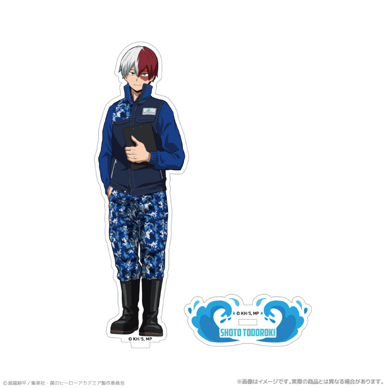 (Goods - Acrylic Stand) My Hero Academia Exclusive Art Acrylic Stand_Shoto Todoroki Together with Sea Creatures PLUS ULTRA