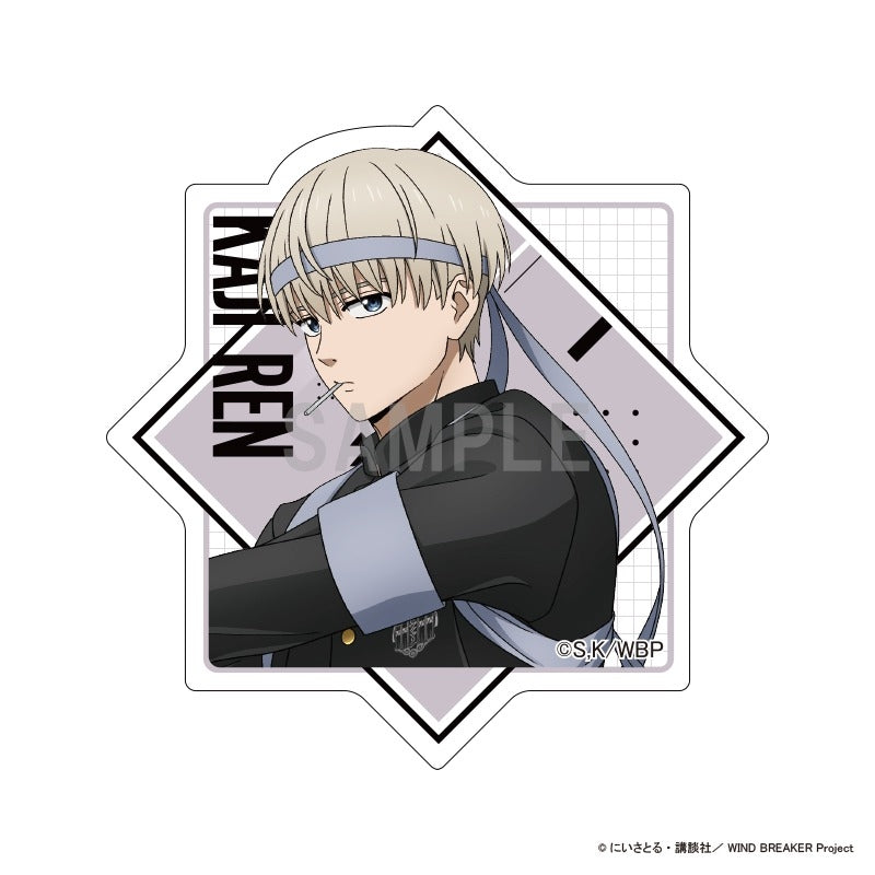 (Goods - Magnet) WIND BREAKER Acrylic Magnet Ren Kaji Japanese Cheering Squad ver.
